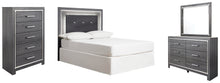 Load image into Gallery viewer, Lodanna Signature Design Bed 4-Piece Bedroom Package