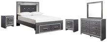 Load image into Gallery viewer, Lodanna Signature Design Bed 7-Piece Bedroom Package