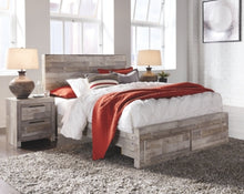 Load image into Gallery viewer, Effie Queen Panel Bed with 2 Storage Drawers