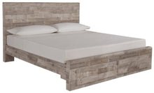 Load image into Gallery viewer, Effie King Panel Bed with 2 Storage Drawers
