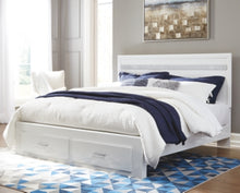 Load image into Gallery viewer, Jallory King Panel Bed with 2 Storage Drawers