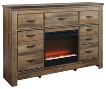 Load image into Gallery viewer, Trinell Dresser with Electric Fireplace