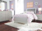 Load image into Gallery viewer, Olivet Twin Upholstered Panel HeadboardFootboard