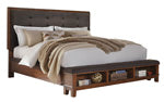 Load image into Gallery viewer, Ralene KingCalifornia King Upholstered Storage Footboard