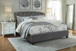 Load image into Gallery viewer, Kasidon King Upholstered Rails