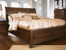 Load image into Gallery viewer, Porter King Sleigh Bed
