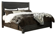 Load image into Gallery viewer, Baylow Queen Panel Bed with 4 Storage Drawers