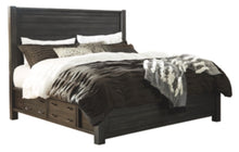 Load image into Gallery viewer, Baylow King Panel Bed with 4 Storage Drawers