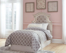 Load image into Gallery viewer, Realyn Twin Upholstered Panel Headboard