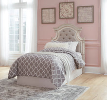 Load image into Gallery viewer, Realyn Twin Upholstered Panel Headboard