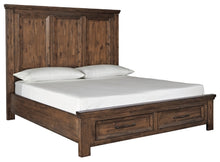 Load image into Gallery viewer, Royard King Panel Bed with 2 Storage Drawers