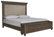 Load image into Gallery viewer, Johnelle Queen Upholstered Panel Bed with Storage