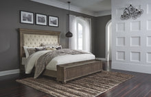 Load image into Gallery viewer, Johnelle Queen Upholstered Panel Bed with Storage