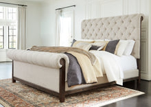 Load image into Gallery viewer, Hillcott King Upholstered Bed