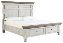 Load image into Gallery viewer, Havalance California King Poster Bed with 2 Storage Drawers