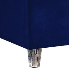 Load image into Gallery viewer, Candace Grey Velvet Twin Bed