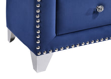 Load image into Gallery viewer, Caroline Navy Velvet Chest