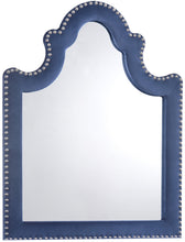 Load image into Gallery viewer, Caroline Navy Velvet Mirror