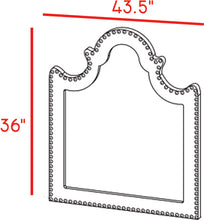 Load image into Gallery viewer, Caroline Navy Velvet Mirror