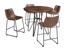 Load image into Gallery viewer, Centiar Signature Design Counter Height Table 5-Piece Dining Room Package
