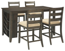 Load image into Gallery viewer, Rokane Signature Design Counter Height Table 5-Piece Dining Room Package