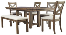 Load image into Gallery viewer, Moriville Signature Design Dining Table 6-Piece Dining Room Package
