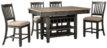 Load image into Gallery viewer, Tyler Creek Signature Design Counter Height Table 5-Piece Dining Room Package
