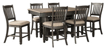 Load image into Gallery viewer, Tyler Creek Signature Design Counter Height Table 7-Piece Dining Room Package