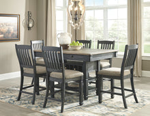 Load image into Gallery viewer, Tyler Creek Signature Design Counter Height Table 7-Piece Dining Room Package