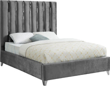 Load image into Gallery viewer, Enzo Black Velvet Full Bed