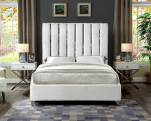 Load image into Gallery viewer, Enzo Black Velvet Queen Bed