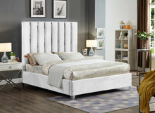 Load image into Gallery viewer, Enzo Black Velvet Queen Bed