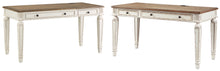 Load image into Gallery viewer, Realyn Signature Design Desk 2-Piece Home Office Package
