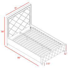 Load image into Gallery viewer, Hampton Black Velvet King Bed