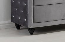 Load image into Gallery viewer, Hudson Grey Velvet Dresser