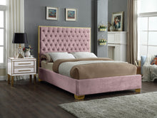 Load image into Gallery viewer, Lana Black Velvet Full Bed