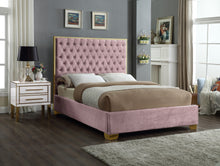 Load image into Gallery viewer, Lana Black Velvet King Bed