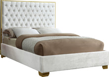 Load image into Gallery viewer, Lana White Velvet King Bed