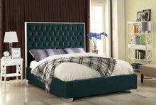 Load image into Gallery viewer, Lexi Green Velvet Full Bed