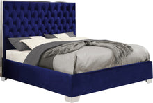 Load image into Gallery viewer, Lexi Black Velvet King Bed