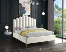 Load image into Gallery viewer, Lily Cream Velvet Full Bed