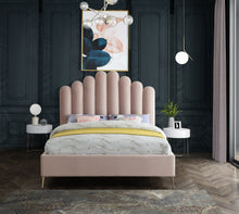 Load image into Gallery viewer, Lily Cream Velvet King Bed