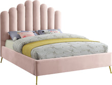 Load image into Gallery viewer, Lily Cream Velvet Queen Bed