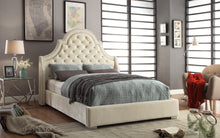 Load image into Gallery viewer, Madison Cream Velvet King Bed