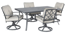 Load image into Gallery viewer, Donnalee Bay Signature Design Dining Table 5-Piece Outdoor Dining Set