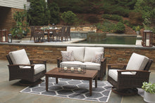 Load image into Gallery viewer, Paradise Trail Signature Design Loveseat 4-Piece Outdoor Conversation Set