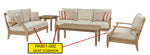 Load image into Gallery viewer, Clare View Seat Cushion