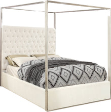 Load image into Gallery viewer, Porter Black Velvet Queen Bed