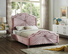 Load image into Gallery viewer, Rosie Grey Velvet Full Bed