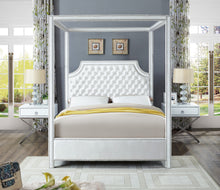 Load image into Gallery viewer, Rowan Grey Velvet King Bed